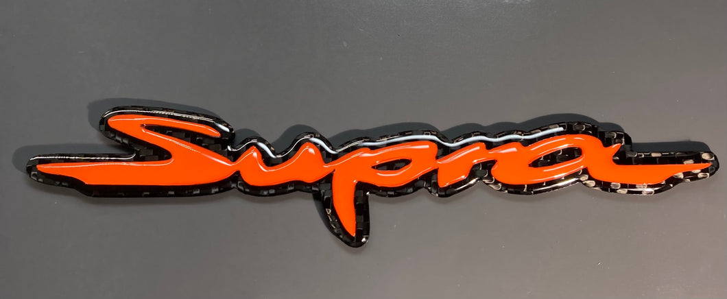 Toyota Supra Name Emblem