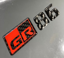 Load image into Gallery viewer, Toyota GR86 Rear Emblem Set (Red GR)
